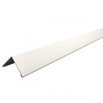 Куток пристінний 19х19х3000 білий оцинкований Basic Alubest